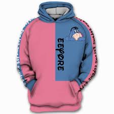 Twin, twin xl, full, queen, and king. Eeyore Winnie The Pooh 3d Hoodie Sportfire Store