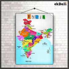 The Indian Monuments Map Is A Fun And Vibrant Way To