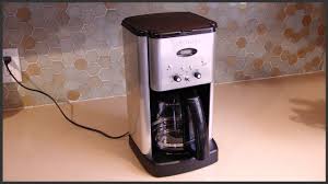 Cuisinart Coffee Maker Self Clean Feature Youtube