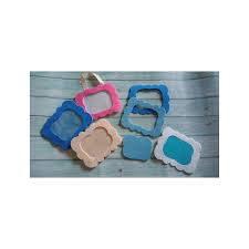 Ne esistono di ogni forma e dimensione: Cornice Portafoto Fai Da Te Fustellato Per Decorare In Gomma Crepla O Cartoncino Vari Colori