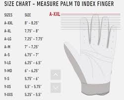 louisville batting glove size chart images gloves and