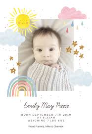 Rainbow Magic Birth Announcement Template Greetings Island Birth Announcement Template Birth Announcement Card Birth Announcement