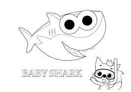Unique baby shark coloring page 1. Baby Shark Coloring Pages Printable 101 Coloring