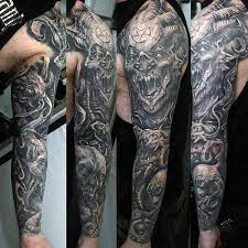 Posted on september 4, 2013 by juno tattoo art. Image Result For Demon Tattoo Sleeve Tattoos Manner Armeltatowierungen Tattoo Ideen