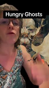 #greenscreen Hungry Ghosts represent incomplete or disrupted funerary  realities. As a sigil for the contemolation of grief, these panels are  infused with alchemy attuned to Meng Po and the White ...