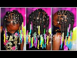 Twists Are More Fun With Rainbow Beads 4a Natural Hair After Wash Hairstyle Youtube Natural Hair Styles Black Kids Hairstyles 4a Natural Hair