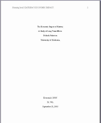 There are two format types: Cover Page Research Paper Apa