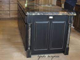 lynda bergman decorative artisan painting veronica s kitchen island wine cabinet a antique cabinets distressed diy standard overhang for countertop