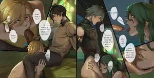 Yaoi porn comics Genshin Impact – Playtime. Pairing: Zhongli & Kaveh &  Alhaitham & Baizhu » Page 2