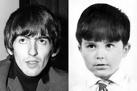 School photo probably around 1967. Myself and Gillian looking very prim and  proper!! We all look so serious.