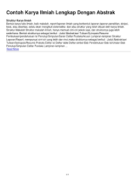 We did not find results for: Contoh Karya Ilmiah Lengkap Dengan Abstrak