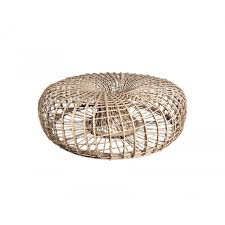 Glass & wood coffee table with faux metal legs. Cane Line Nest Weave Coffee Table Outdoor Large 130cm With Glass Top Glassdomain