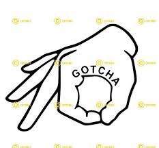 Gotcha Hand DIGITAL IMAGE Svg Png Jpg Download Print Cut Sublimate  Sarcastic Saying Funny Sticker Sign Bumper Sticker Tshirt Fuck off Finger -  Etsy
