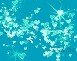 Turquoise Heart Bokeh Background Teal Stars Sparkling Light Christmas Background Valentine Overlay Photo O Valentine Background Heart Background Photo Overlays
