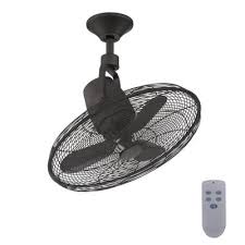 Kichler rana 60 3 blade indoor / outdoor ceiling fan with blades, led light kit and wall control. Oscillating Outdoor Ceiling Fans Lighting The Home Depot