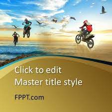 Free Motorcycle Riders Powerpoint Template Motorcycle Riders Rider Powerpoint Template Free
