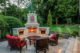 Take the full cooking experience outdoors with a luxurious outdoor kitchen island. Backyard Corner Fireplace Ideas Novocom Top