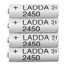 Ikea Ladda Rechargeable Nimh Batteries Size Aa 2450 Mah 703 038 76 Rechargeable Batteries Battery Sizes Nimh Battery