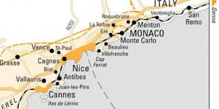 Ditto west to st raphael where you can take the ferry to st tropez and avoid. Map Of Nice And Monaco Monaco And Nice Map Provence Alpes Cote D Azur France