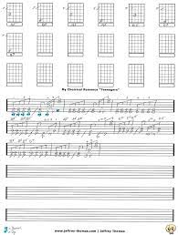 On The Workbench Teenagers By My Chemical Romance I Have Started The Guitar Tab For This Tune It S Nice To He Ukulele Lesson Online Guitar Lessons Ukulele