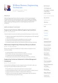 engineering technician resume & writing