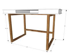 Build A Modern 2x2 Desk Base For Build Your Own Study Desk Plans Free And Easy Diy Project And Furniture Plans Diy Desk Plans Wood Desk Plans Diy Wood Desk