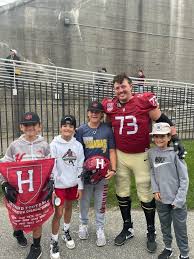 Hingham Youth Football Players Cheer