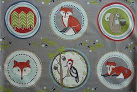 In der auswahl von tausendkind finden sie viele tolle kindertattoos zum aufkleben für jung und alt. Patchworkstoff Meterware Verschiedene Waldtiere Zum Ausschneiden