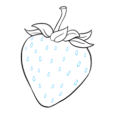 This easy drawing tutorial is helpful for beginners and kids. How To Draw A Strawberry Really Easy Drawing Tutorial Drawing Tutorial Easy Strawberry Drawing Easy Drawings
