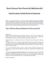 Tips In Increasing Your Chances For Admission With An Impressive Nurs