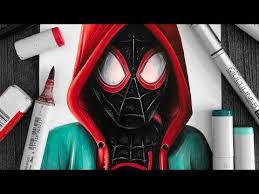 Drawing Spider Man Into The Spider Verse Youtube Spider Verse Drawings Spiderman