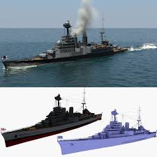 She was the last battlecruiser, launched way after the japanese kongo class ships. Hms Hood 3d Modell Turbosquid 1205038