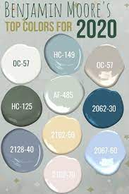 Benjamin S Moore S Top Colors For 2020 Color Trends 2020 Top Paint Colors Paint Colors For Home Room Paint Colors