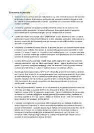 Nozioni Principali Appunti Di Economia Aziendale