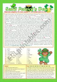 Quiz your friends and family on march 17. Saint Patrick S Day Esl Worksheet By Lucetta06