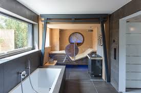 Asiatische Sauna Mit Hemlockpaneelen Sauna Badezimmer Design Badezimmer