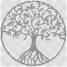 This pattern may be a little daunting, what with its use of 60 different dmc colors, but if bilbo is willing to take a journey into the wild, then there is no reason you cannot slay this pattern by untoldstitches, inspired by one of the movie posters for the hobbit: White Tree Of Gondor