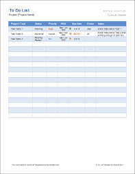 Microsoft excel helps you to create schedules, lists, database and charts that are comprehensive, functional and effective. Free To Do List Template For Excel Get Organized