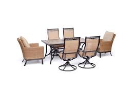 Check spelling or type a new query. Hanover Monaco 7 Piece Patio Dining Set With 2 Woven Armchairs 4 Sling Swivel Rockers And 40 X 68 Tile Top Table Mondn7pcswos2 Newegg Com