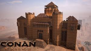 The castle keep was the center and heart of the defense. Conan Exiles Building The Stone Keep Speed Build Youtube