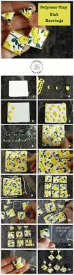 How To Make Polymer Clay Slab Earrings Crystals And Clay Polymer Clay Jewelry Diy Polymer Clay Jewelry Tutorials Diy Clay Earrings