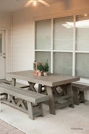 Mybellabug Diy Patio Table Benches Diy Patio Table Outdoor Patio Table Modern Farmhouse Diy