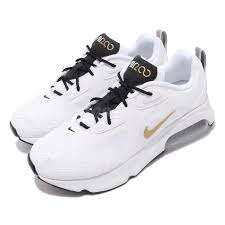 Details About Nike Air Max 200 White Gold Black Mens Running Shoes Sneakers Aq2568 102