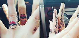 Pokemon Tattoo Pokeball Geek Nerd Engagement Finger Knuckle Tattoos Pokeball Tattoo Matching Tattoos Matching Friend Tattoos