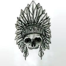 Tattoo.com helps you narrow down results to art created by tattoo artists near you. Indian Feather Skull Tattoo Design Black And Gray Skull With Indian Headdress Indian Skull Tattoos Feather Tattoos Headdress Tattoo
