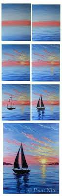 Sailboat sunset step by step acrylic painting (colorbyfeliks) share this post. Sailboat Sunset Step By Step Acrylic Painting Colorbyfeliks Novocom Top