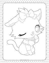Check spelling or type a new query. Printable Cute Cat Coloring Page For Girls