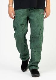 Scribble Cotton Twill Pants Rip N Dip Chinos In Forestgreen For Men Titus