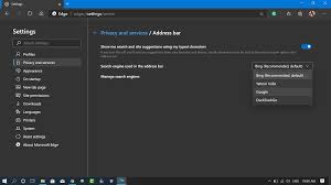 And check out the default search. Make Google Default Search Engine In Microsoft Chromium Edge