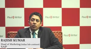 Yet, so little has changed in his writing. In Conversation With Rajesh Kumar Head Of Marketing Indian Sub Continent Sap Paul Writer